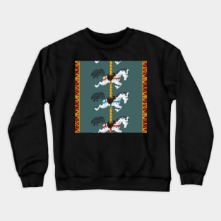 Another Carousel Horse Pattern Crewneck Sweatshirt